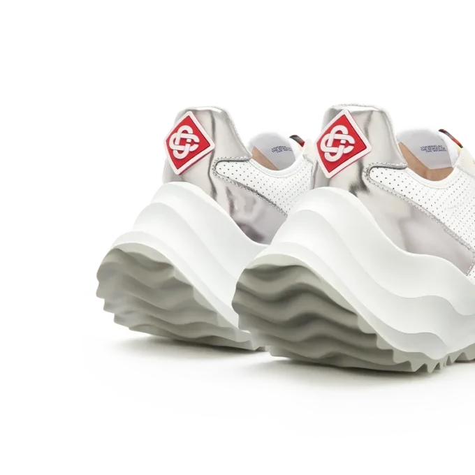 Ténis Atlantis Branco e Cromado para Mulher Ténis Atlantis Branco e Cromado para Mulher