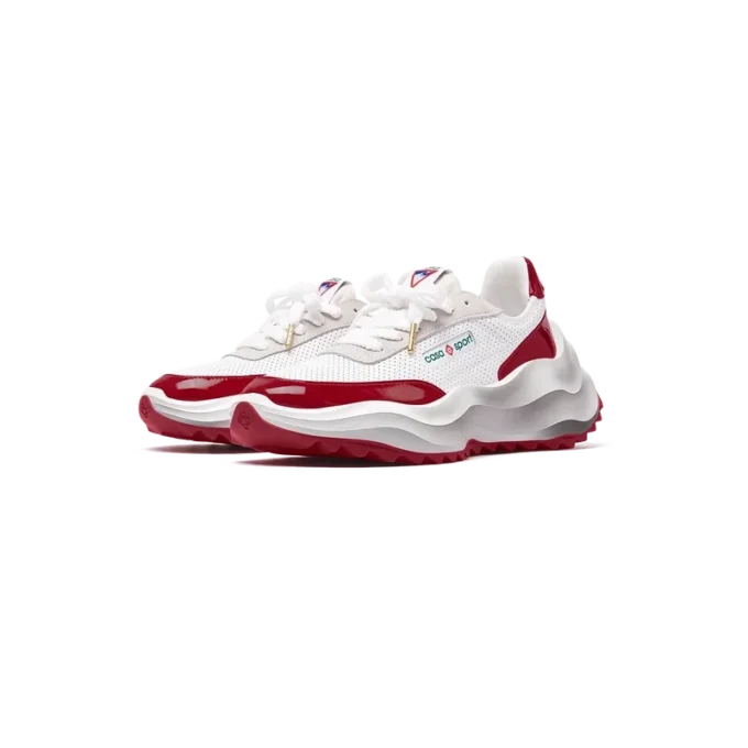 Ténis Atlantis Branco e Vermelho Haute para Mulher