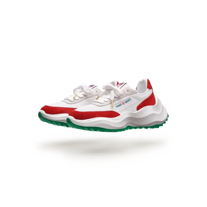 Ténis Atlantis Branco e Vermelho para Homem Ténis Atlantis Branco e Vermelho para Homem