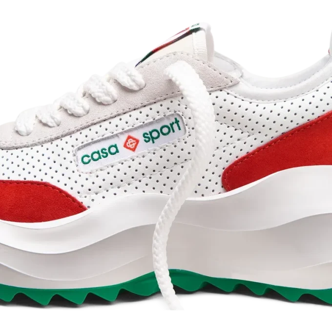 Ténis Atlantis Branco e Vermelho para Homem Ténis Atlantis Branco e Vermelho para Homem