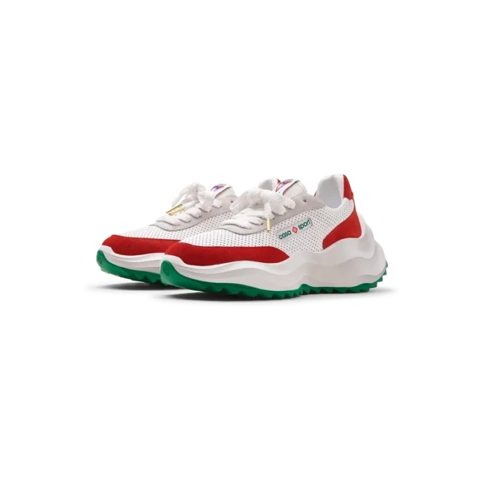 Ténis Atlantis Branco e Vermelho para Homem Ténis Atlantis Branco e Vermelho para Homem