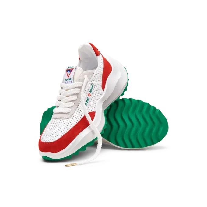 Ténis Atlantis Branco e Vermelho para Homem Ténis Atlantis Branco e Vermelho para Homem