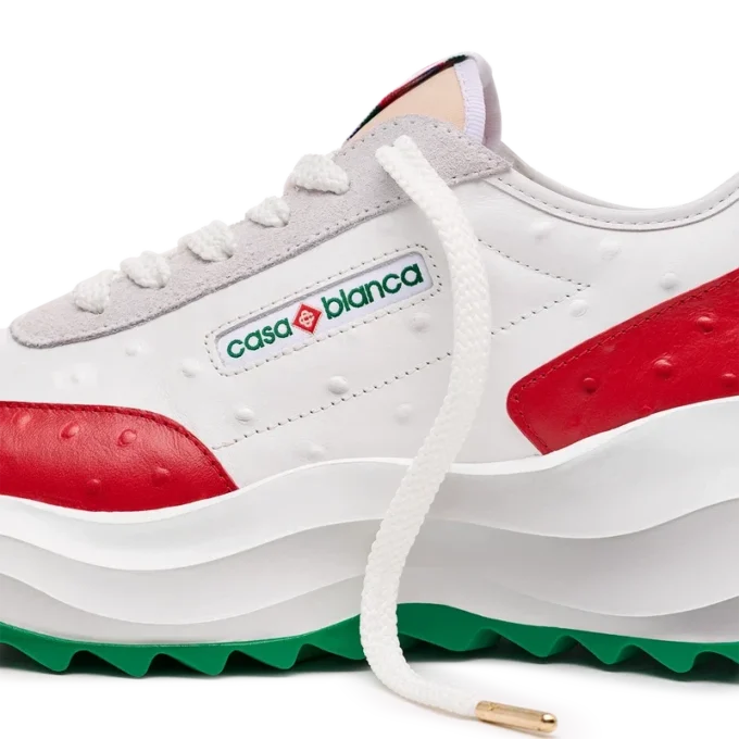 Ténis Atlantis Red Ostrich para homem