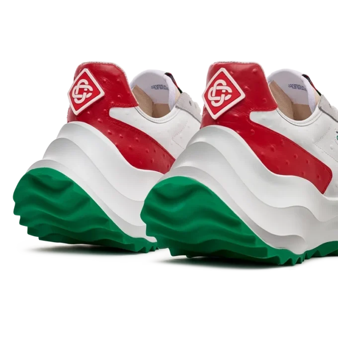 Ténis Atlantis Red Ostrich para homem