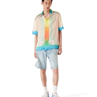 Ténis Court Branco e Azul para Homem