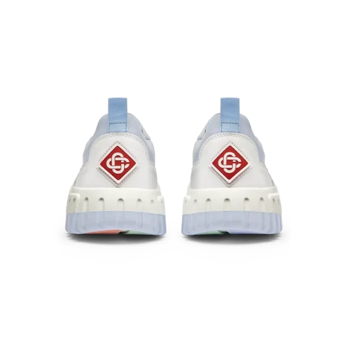 Ténis Court Branco e Azul Pálido para Mulher Ténis Court Branco e Azul Pálido para Mulher