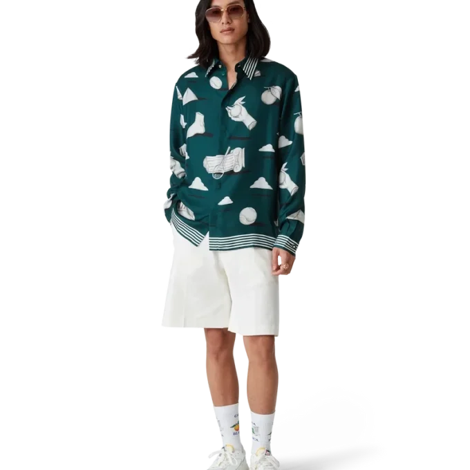 Ténis Court Branco e Verde para Homem