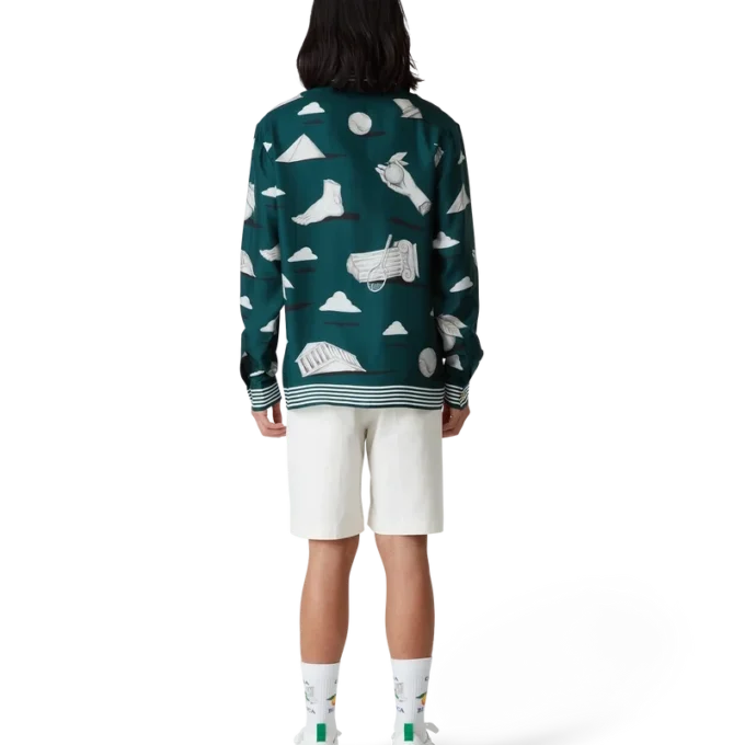 Ténis Court Branco e Verde para Homem