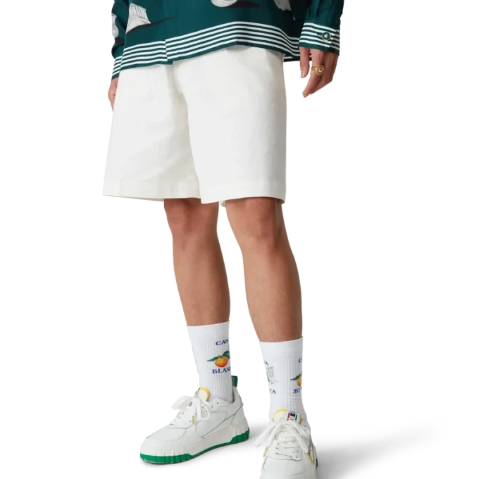 Ténis Court Branco e Verde para Homem