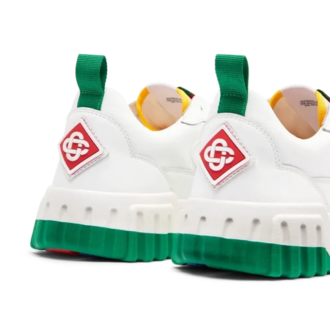 Ténis Court Branco e Verde para Mulher