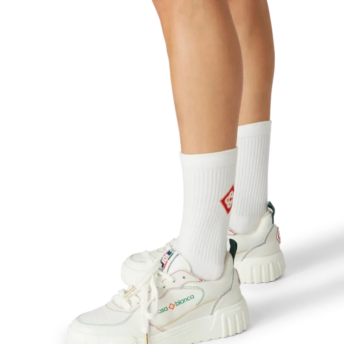 Ténis Court Brancos e Multicoloridos para Mulher Ténis Court Brancos e Multicoloridos para Mulher