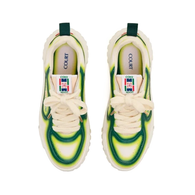 Ténis Court Green Fade para mulher