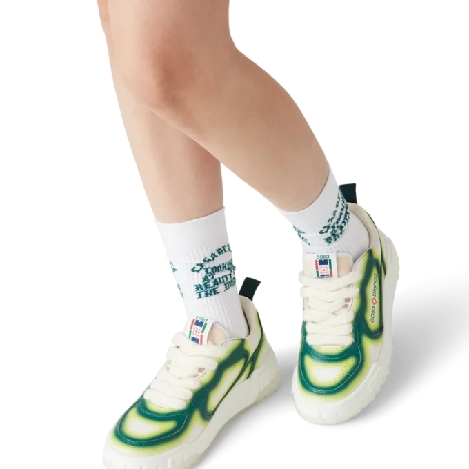 Ténis Court Green Fade para mulher