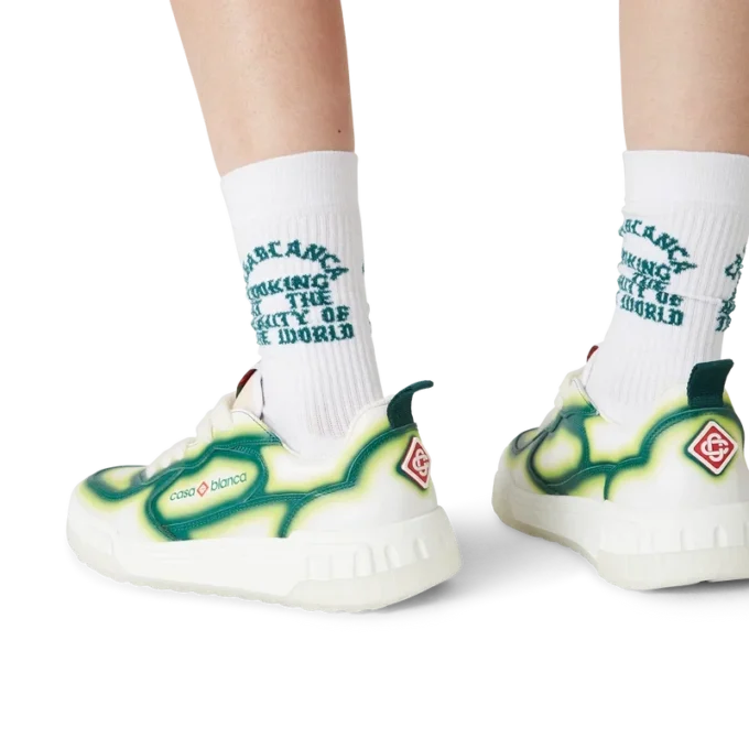 Ténis Court Green Fade para mulher