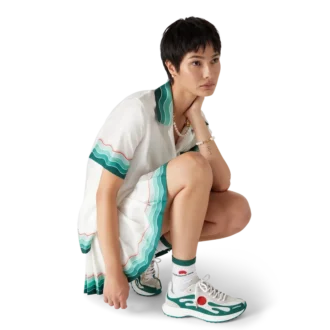 Ténis Stade Branco e Verde para Mulher