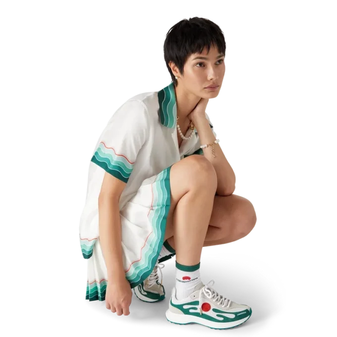 Ténis Stade Branco e Verde para Mulher