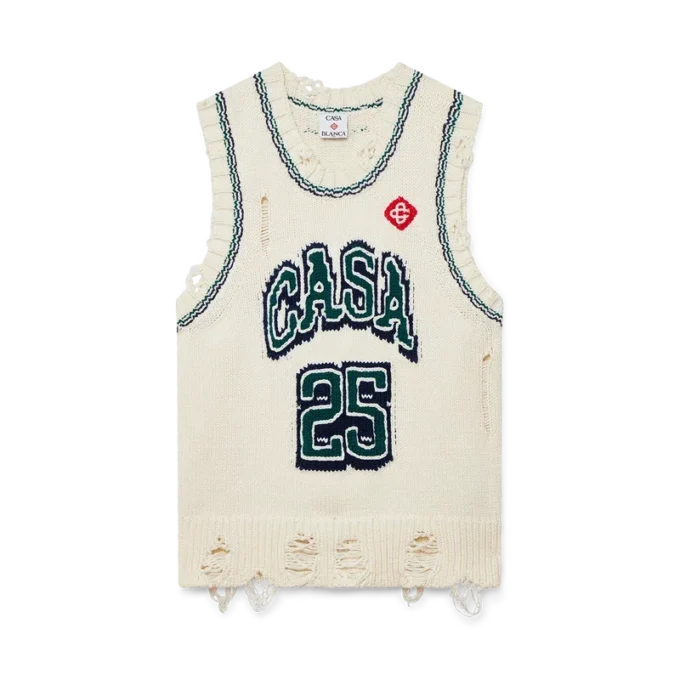 Top de basebol Intarsia