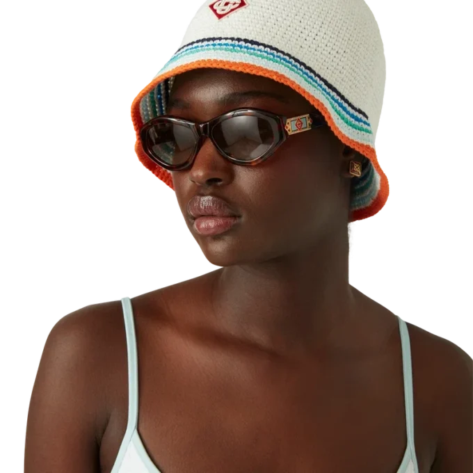 Top de biquíni com monograma em jacquard Top de biquíni com monograma em jacquard