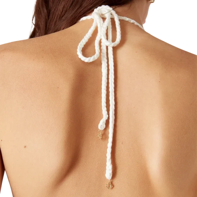 Top de biquíni em croché com motivos Top de biquíni em croché com motivos