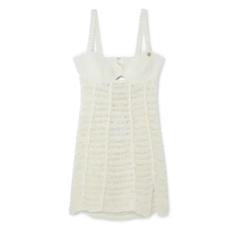 Vestido bustier em croché