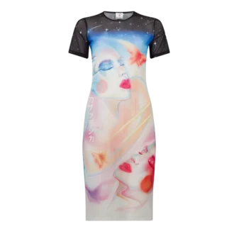 Vestido de calções em malha Galactic Connection