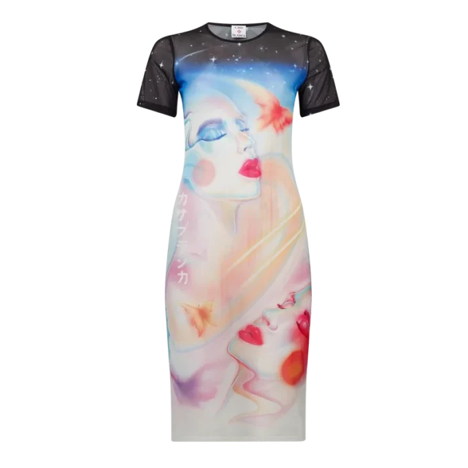 Vestido de calções em malha Galactic Connection Vestido de calções em malha Galactic Connection