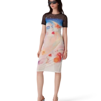 Vestido de calções em malha Galactic Connection