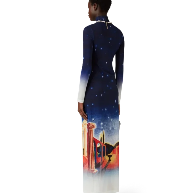 Vestido de malha Midnight Acropolis