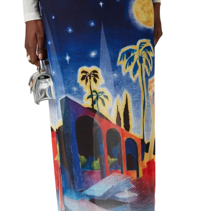 Vestido de malha Midnight Acropolis