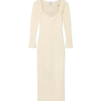 Vestido de malha texturada