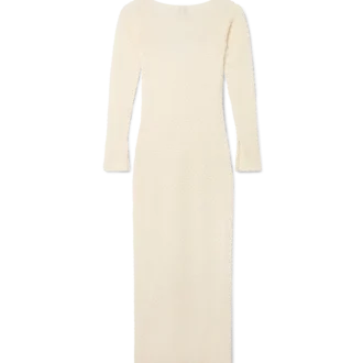 Vestido de malha texturada