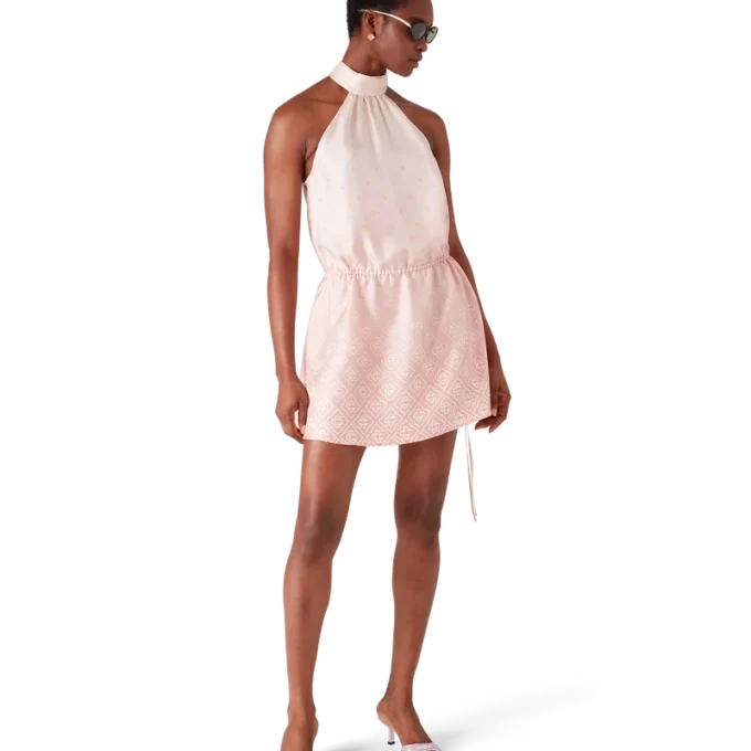 Vestido de seda Monogram Degrade