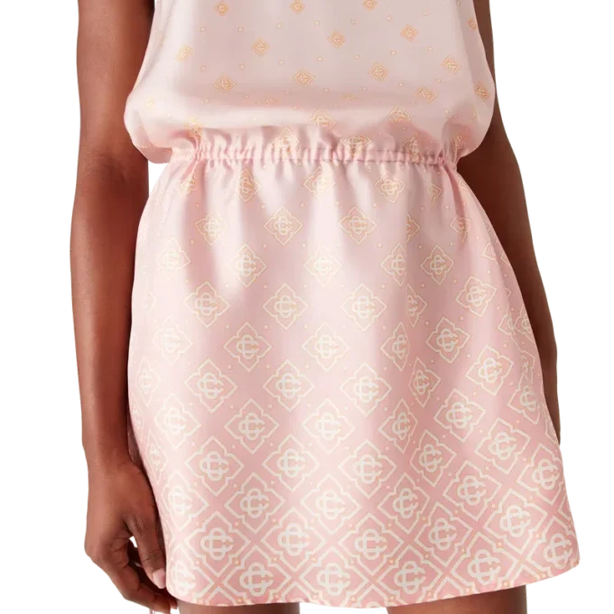 Vestido de seda Monogram Degrade