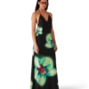 Vestido de seda Orchid Glitch Vestido de seda Orchid Glitch