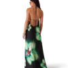 Vestido de seda Orchid Glitch Vestido de seda Orchid Glitch