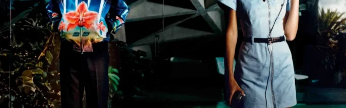 Vestido de seda Orchid Glitch Vestido de seda Orchid Glitch