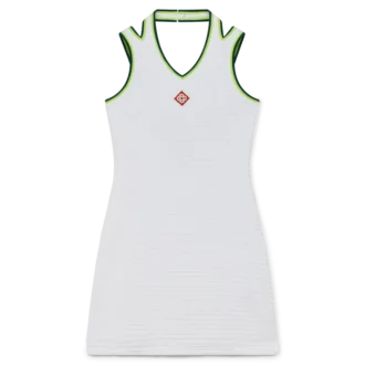 Vestido de ténis em veludo texturado