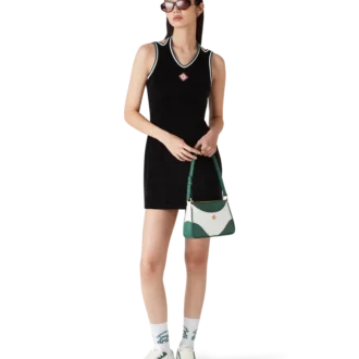 Vestido de ténis em veludo texturado