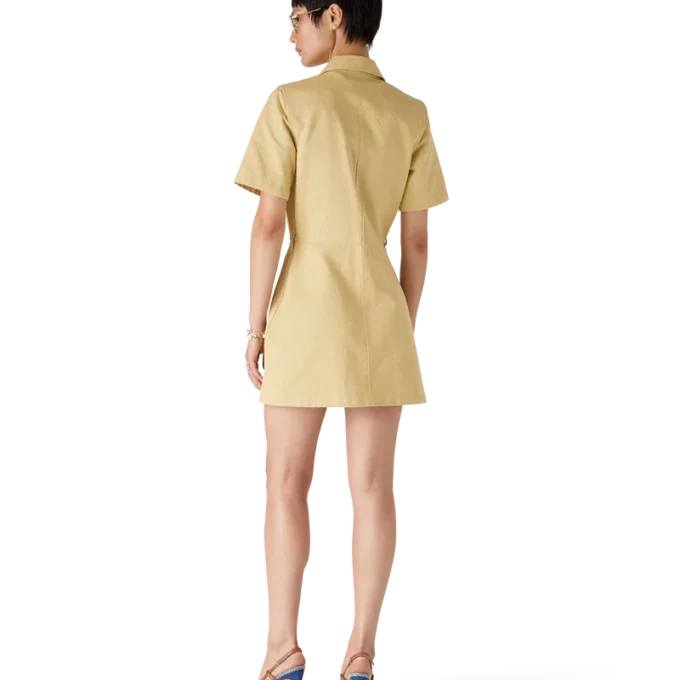 Vestido em jacquard de algodão com monograma