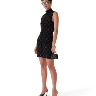 Vestido Jacquard Monograma