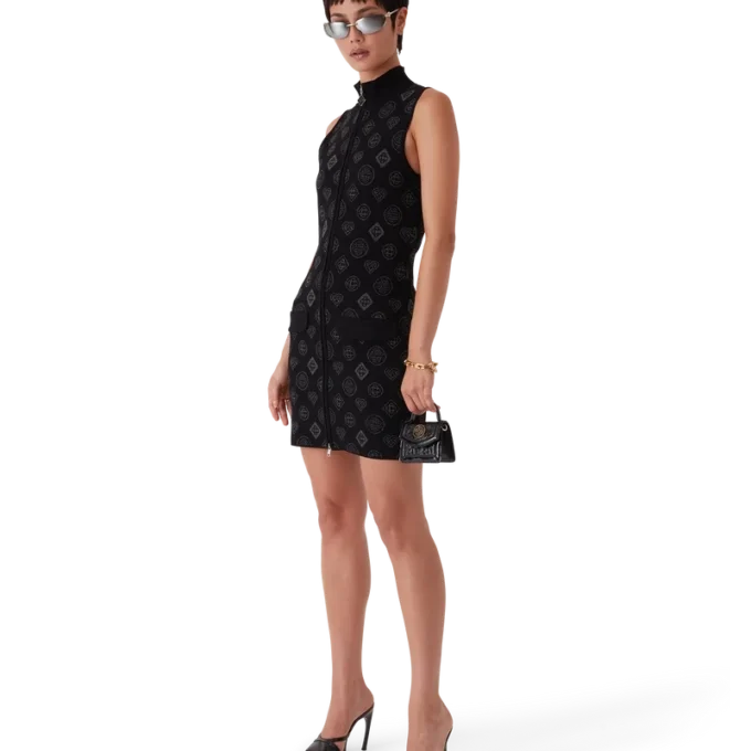 Vestido Jacquard Monograma