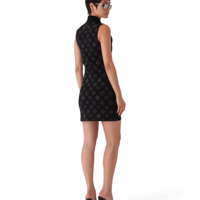 Vestido Jacquard Monograma