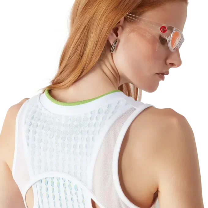 Vestido Racer com Estampado de Ténis