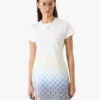 Vestido T-shirt com Monograma em Degradê Branco
