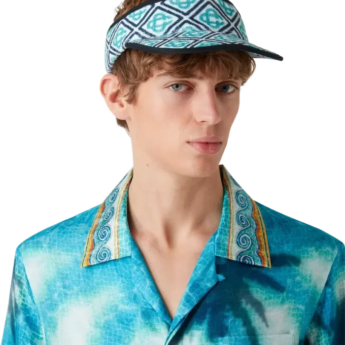 Viseira em Tecido de Toalha com Monograma